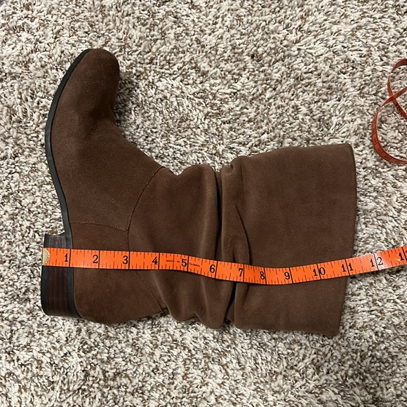 Arturo Chiang Suede Slouch Boots - Coffee - Picture 4 of 6